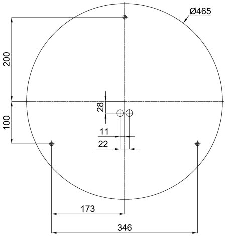 LED-1L20EMP700KN94/PM24C 3K Přisazené LED svítidlo s plastovým stínidlem 32W 2930lm 3000K IP54 2