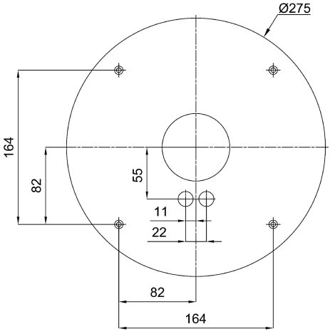 LED-1L61E350KX64/462 3K Přisazené LED svítidlo se skleněným stínidlem 16W 1750lm 3000K IP20 3