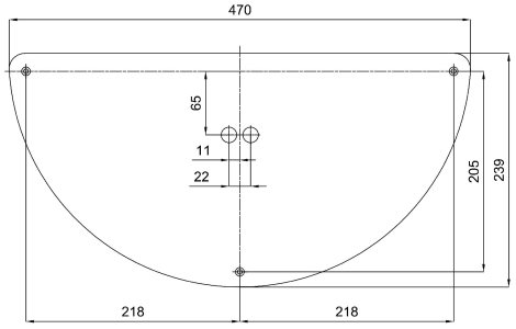 IN-22NU43/PC43 Přisazené svítidlo s plastovým stínidlem 2x10W IP44 4