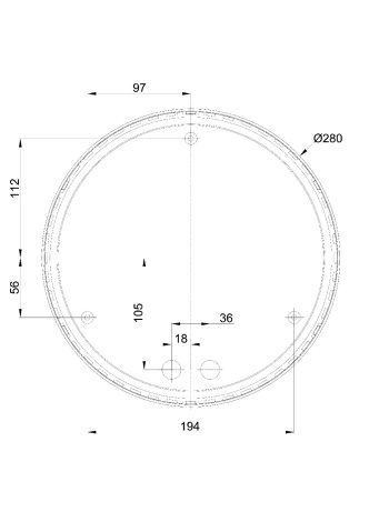 LED-1L14EMP700/IN-182 B 3K Průmyslové LED svítidlo s plastovým stínidlem 18W 2210lm 3000K IP65 2