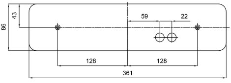 IN-22U11/132 Přisazené svítidlo se skleněným stínidlem 2x7W IP44 2