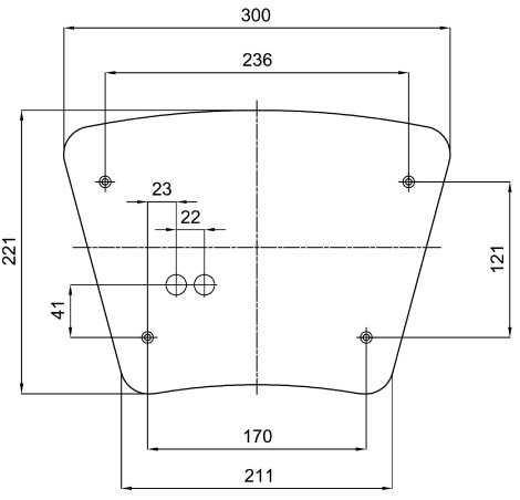 LED-1L35E700U21/421 4K Přisazené LED svítidlo se skleněným stínidlem 19W 2450lm 4000K IP41 3