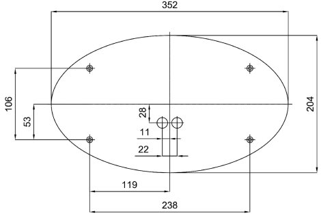 LED-1L47E700U47/207 DALI 3K Přisazené LED svítidlo se skleněným stínidlem 18W 1750lm 3000K IP43 2