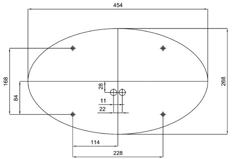 LED-1L48E700U48/208 HF 3K Přisazené LED svítidlo se skleněným stínidlem 27W 2710lm 3000K IP43 2