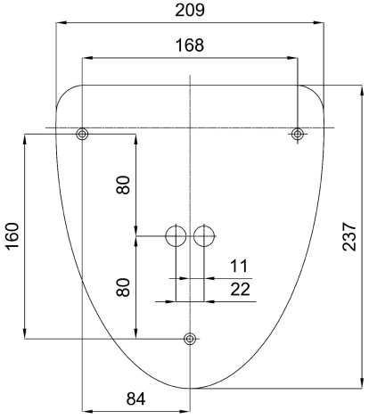 LED-2L26E700U4/245 4K Přisazené LED svítidlo se skleněným stínidlem 13W 1390lm 4000K IP43 6