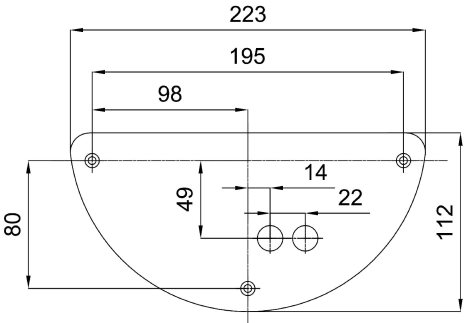 IN-12U5/244 Přisazené svítidlo se skleněným stínidlem 7W IP43 3