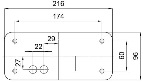 IN-12U8/036 Přisazené svítidlo se skleněným stínidlem 7W IP43 2