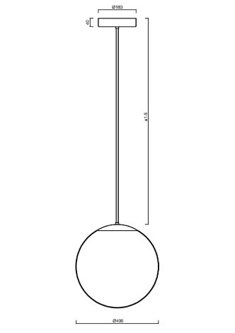 LED-5L08E850Z11/096/a1 B DALI 3K Závěsné LED svítidlo se skleněným stínidlem 52W 7300lm 3000K IP40 6