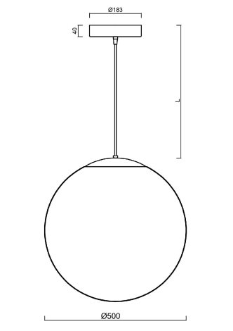 LED-5L08E950ZS11/098/L100 B DALI 4K Závěsné LED svítidlo DALI a skleněné stínidlo TRIPLEX OPAL 3