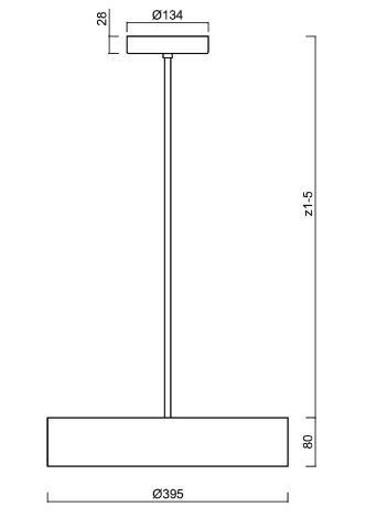 LED-1L16EMP700ZKN83/FC2C/z5 C 4K Závěsné LED svítidlo s plastovým stínidlem 34W 580lm 4000K IP40 5