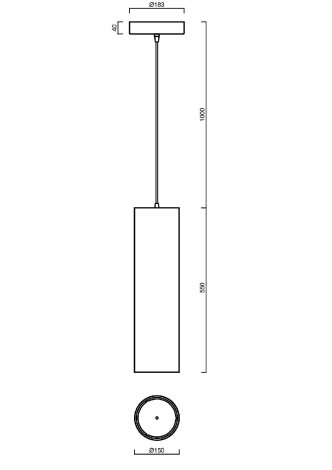LED-6L76-1L77E800ZS11/436/L100 B 4K Závěsné LED svítidlo se skleněným stínidl. 64W 8500lm 4000K IP20 2