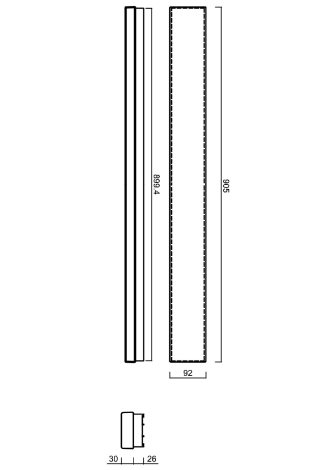 LED-1L88-1L89EMP700PB09/PC76 C 3K Přisazené LED svítidlo ON/OFF s multipower funkcí 2