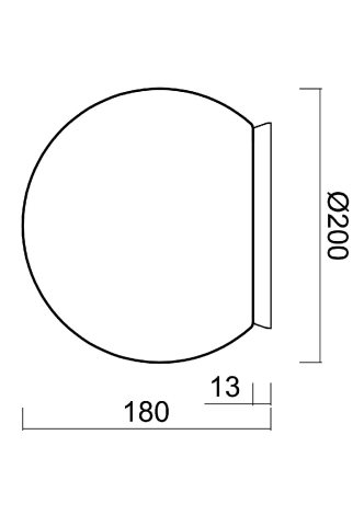 LED-5L05E500BD1/PE01 B 3K Bílé přisazené LED svítidlo ON/OFF a polyetylenové stínidlo 4