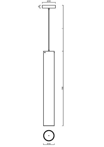 LED-12L76-1L77E1050ZS/PM85/L100 B DALI 4K Závěsné LED svítidlo DALI a PMMA stínidlo 5