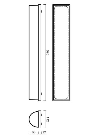 IN-32U12/129/X14 Přisazené svítidlo se skleněným stínidlem 3x7W IP44 2