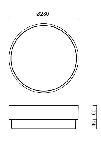 LED-1L14EMP700/IN-182 B 3K Průmyslové LED svítidlo s plastovým stínidlem 18W 2210lm 3000K IP65 4