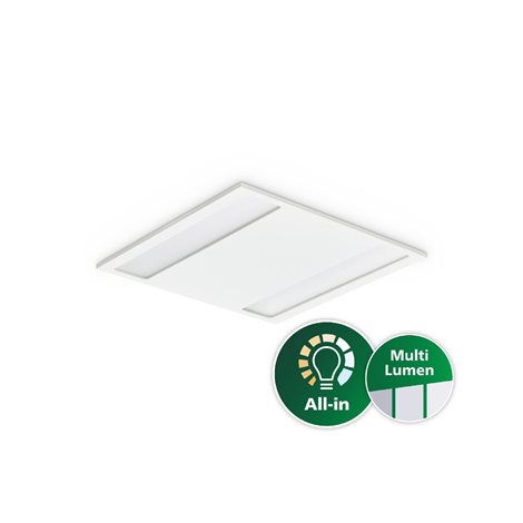 LED svítidlo čtverec RC136B G4 36_45_60S/840 PSU W60L60 OC 23/38,5W 3600,4500,6000lm 4000K