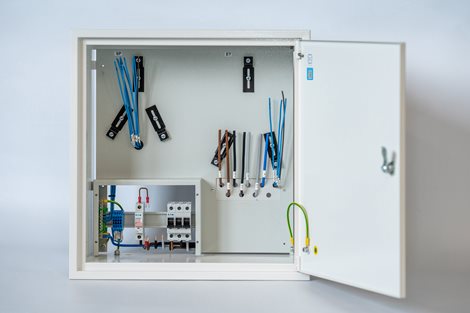 Rozvaděč elektroměrový RE11/Z_B63A nerez lakovaný bílý bez hl. jističe UNI-FV 2025 ČEZ+EGD vyp. 63A 2