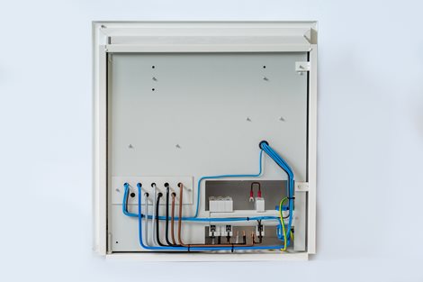 Rozvaděč elektroměrový RE11/Z_B63A nerez lakovaný bílý bez hl. jističe UNI-FV 2025 ČEZ+EGD vyp. 63A 4