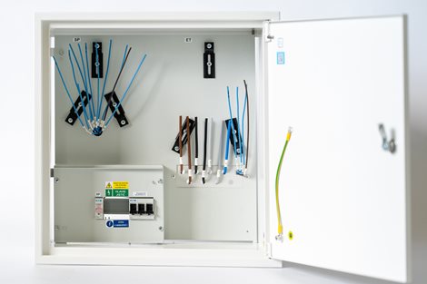 Rozvaděč elektroměrový RE11/Z_B63A nerez lakovaný bílý bez hl. jističe UNI-FV 2025 ČEZ+EGD vyp. 63A 6
