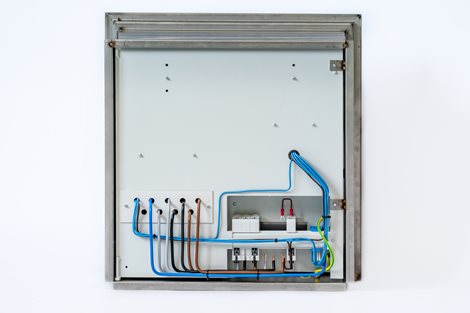 Rozvaděč elektroměrový RE11/Z_N63A nerez broušený bez hl. jističe UNI-FV 2025 ČEZ+EGD vyp. 63A 4