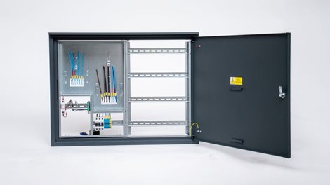 Rozvaděč elektroměrový EMR 2 + 54P ANTRACIT bez hl.j. + 54M podr. vpravo uni-FV 2025 ČEZ+EGD vyp. 63 9