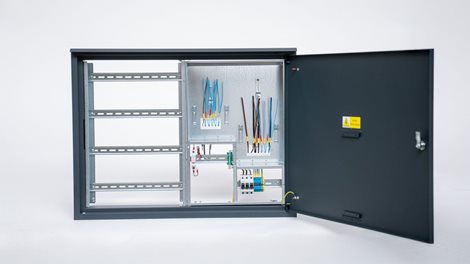 Rozvaděč elektroměrový EMR 2 + 54L ANTRACIT bez hl.j. + 54M podr. vlevo uni-FV 2025 ČEZ+EGD vyp. 63A 9