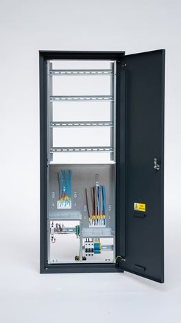 Rozvaděč elektroměrový EMR 2 + 54N ANTRACIT bez hl.j. + 54M podr. nahoře uni-FV 2025 ČEZ+EGD vyp. 63 9