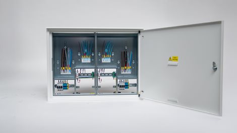 Rozvaděč elektroměrový EMR 2/2 bez hlavního jističe uni-FV 2025 ČEZ+EGD vyp. 63A 2x hl.přívod 14