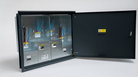 Rozvaděč elektroměrový EMR 2/2 ANTRACIT bez hlavního jističe uni-FV 2025 ČEZ+EGD vyp. 63A 2x hl.přív 3