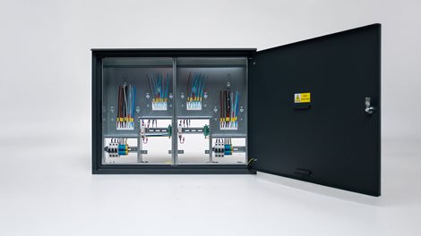 Rozvaděč elektroměrový EMR 2/2 ANTRACIT bez hlavního jističe uni-FV 2025 ČEZ+EGD vyp. 63A 2x hl.přív 8