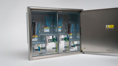 Rozvaděč elektroměrový EMR 2/2 NEREZ bez hlavního jističe uni-FV 2025 ČEZ+EGD vyp. 63A 2x hl.přívod 9