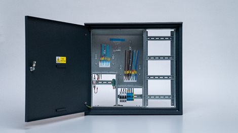 Rozvaděč elektroměrový EMR 2 + 24P ANTRACIT bez hl.jističe + 24M podružná část vpravo uni-FV 2025 63 3