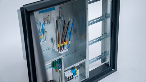 Rozvaděč elektroměrový EMR 2 + 24P ANTRACIT bez hl.jističe + 24M podružná část vpravo uni-FV 2025 63 4