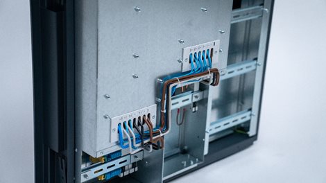 Rozvaděč elektroměrový EMR 2 + 24L ANTRACIT bez hl.jističe + 24M podružná část vlevo uni-FV 2025 63A 11