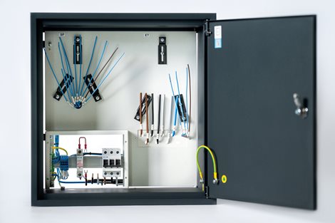 Rozvaděč elektroměrový RE11/Z_B63A nerez lakovaný ANTRACIT bez hl. jističe UNI-FV 2025 ČEZ+EGD vyp. 3