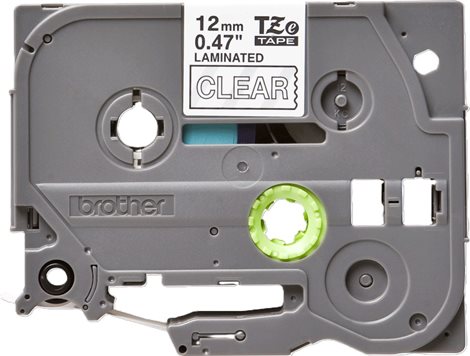 TZE-135 průsvitná/bílá 12mm, kazeta laminovaná, délka 8m 2