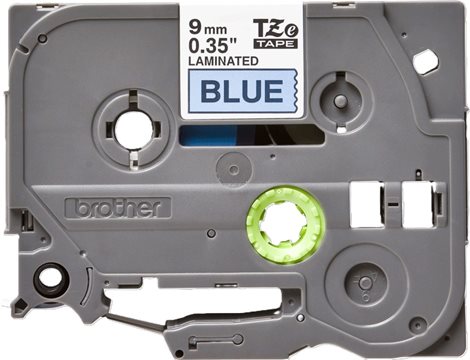TZE-521 modrá/černá 9mm, kazeta laminovaná, délka 8m 2