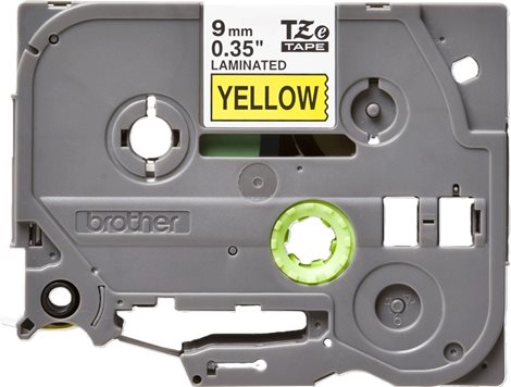 TZE-621 žlutá/černá 9mm, kazeta laminovaná, délka 8m 2