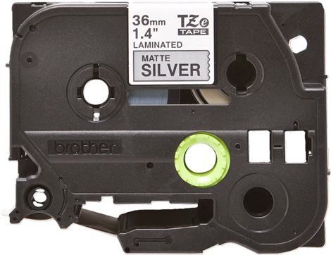 TZE-M961 stříbrná matná/černá 36mm, kazeta laminovaná, délka 8m 2