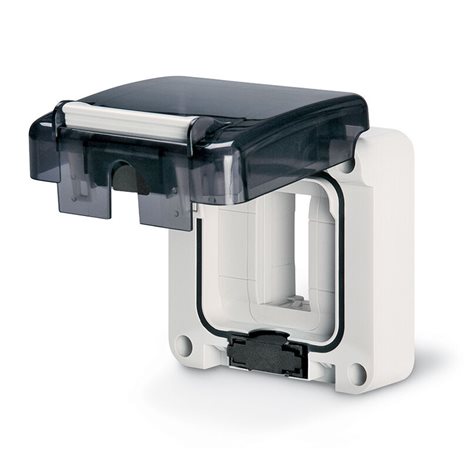 137.001 PROTECTA IP66 - vrchní kryt zásuvky pro přístroje - jednomodulová