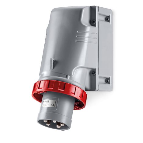 245.12596T Přívodka nástěnná OPTIMA - 3P+E, 125A, 6h/380-415 V, 50/60 Hz, IP67