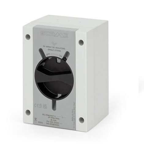 590.DCGE0416 Průmyslový DC spínač ISOLATOR série PH, plastový - 16A, 450V DC, IP65