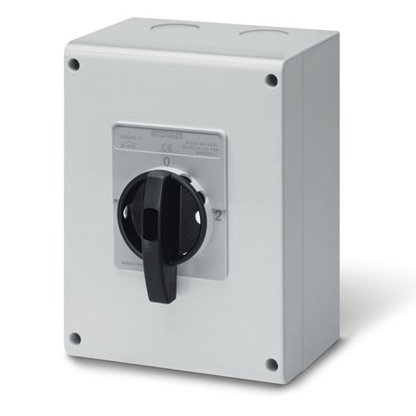 590.GE6303-C Průmyslový přepínač ISOLATOR plastový - 63A 3P IP65 standard