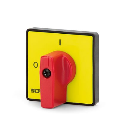 590.YM48R1 Ovládací rukojeť MANOVRA - 48x48mm R emergency (16A - 40A)