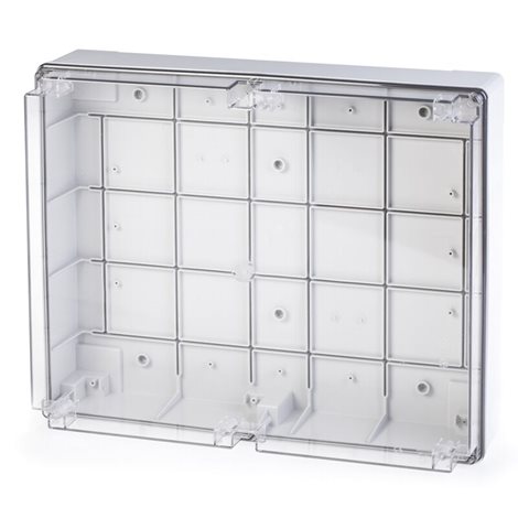 686.231 Rozbočovací krabice SCABOX IP56 - vnitřní rozměr 450x370x130mm, průhledný kryt