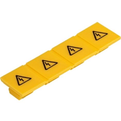 04.343.6653.8 Abdeckung mit Warnzeichen ADF16/4 GELB