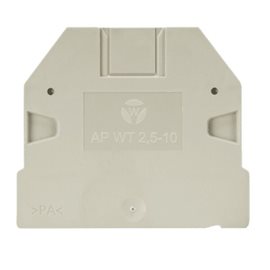 07.313.2555.0 Koncová deska šedá AP WT pro svorku 2.5 a 10 mm2
