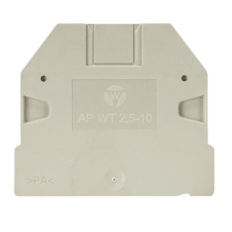 07.313.2555.0 Koncová deska šedá AP WT pro svorku 2.5 a 10 mm2