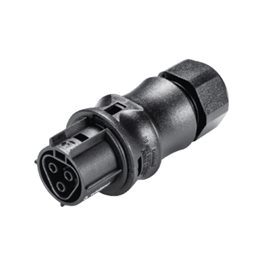 96.031.0053.1 zásuvka na kabel gesis RST, 3-pól, průchodka 6-10mm, pružinové svorky, černá
